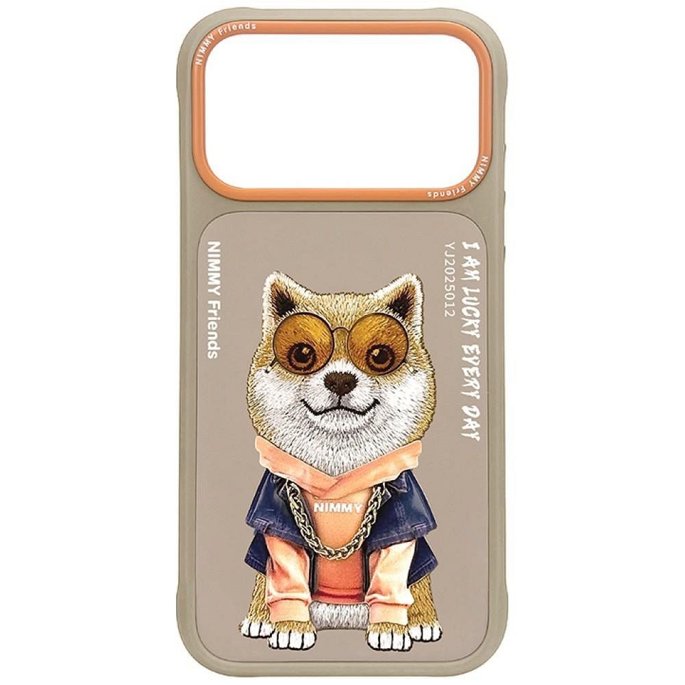 NIMMY case GLASSES COOL DOG for IPHONE 18 Pro/17 Pro beige