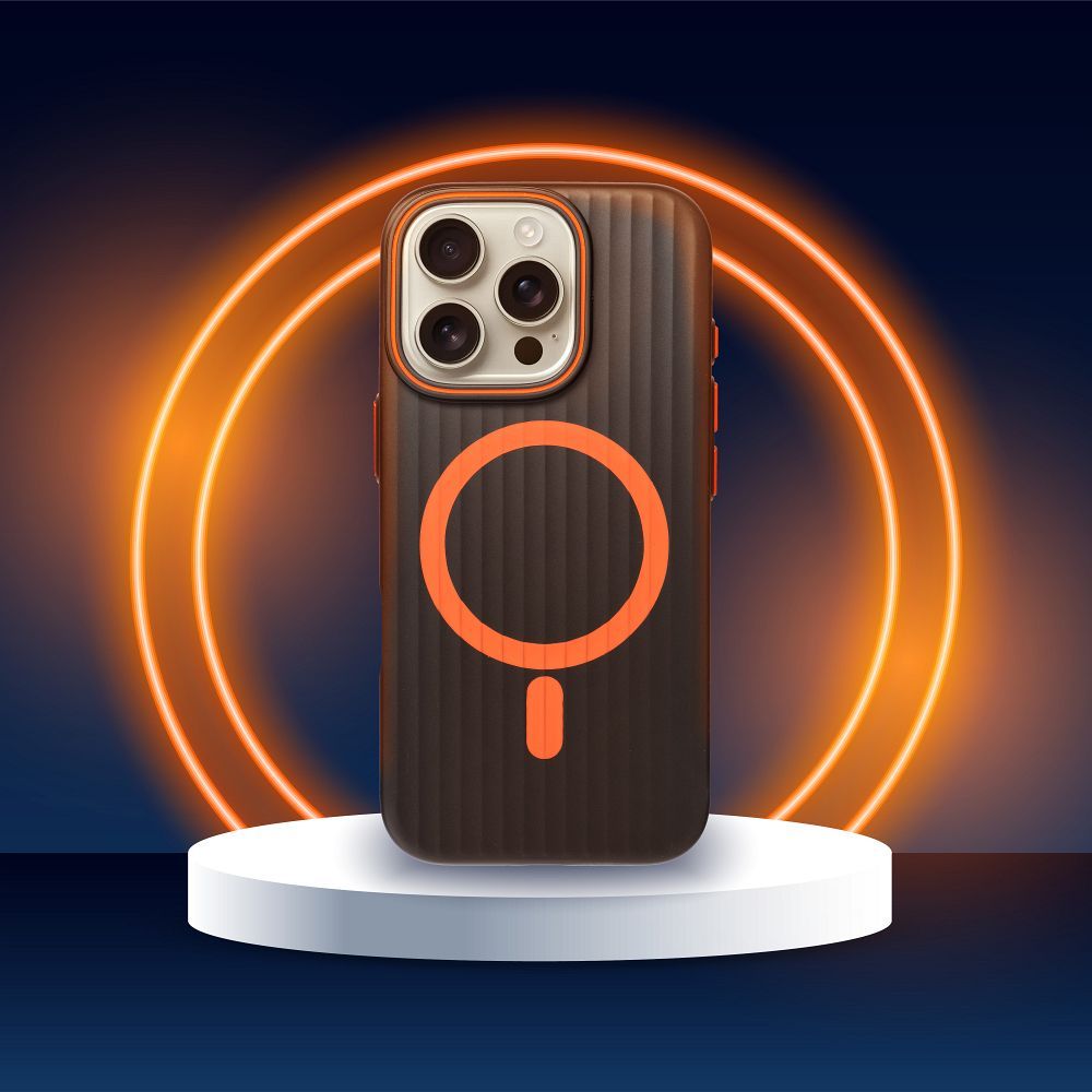 Futerał SIMPLY kompatybilny z MagSafe do IPHONE 15 tytan czarny