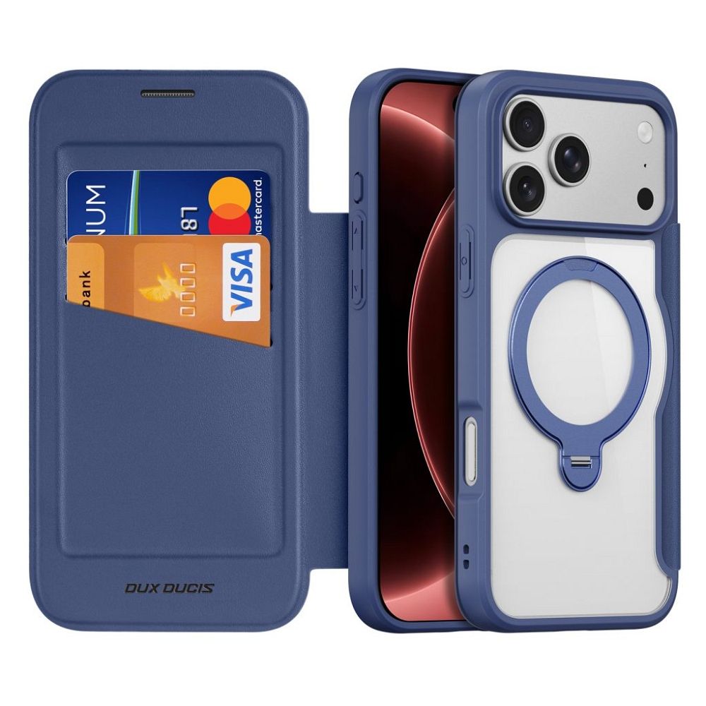 DUX DUCIS case SKIN X PRO compatible with MagSafe for iPhone 18 Pro Max / 17 Pro Max (Open Ring Version) blue