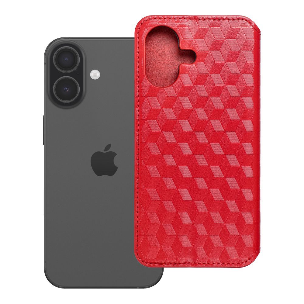 Flip case for iPhone 17 / 18 Cubic Book red
