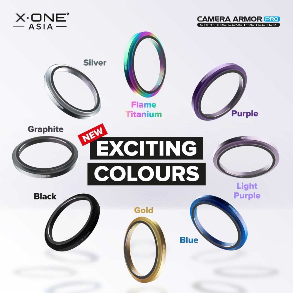X-ONE Sapphire Camera Armor Pro - for iPhone 16e / 17e - silver
