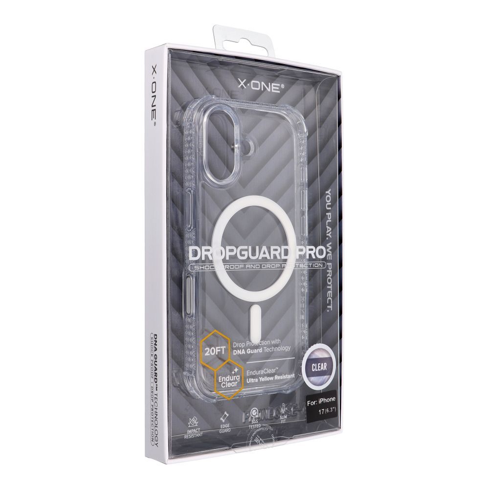 X-ONE Dropguard Pro compatible with MagSafe for iPhone 17 transparent