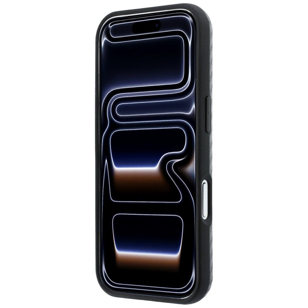 BMW case for IPHONE 18 Pro/17 Pro compatible with MagSafe (Carbon Metal Logo) grey