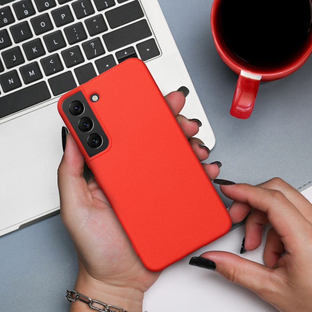 Futerał SILICONE do SAMSUNG A35 5G brzoskwiniowy