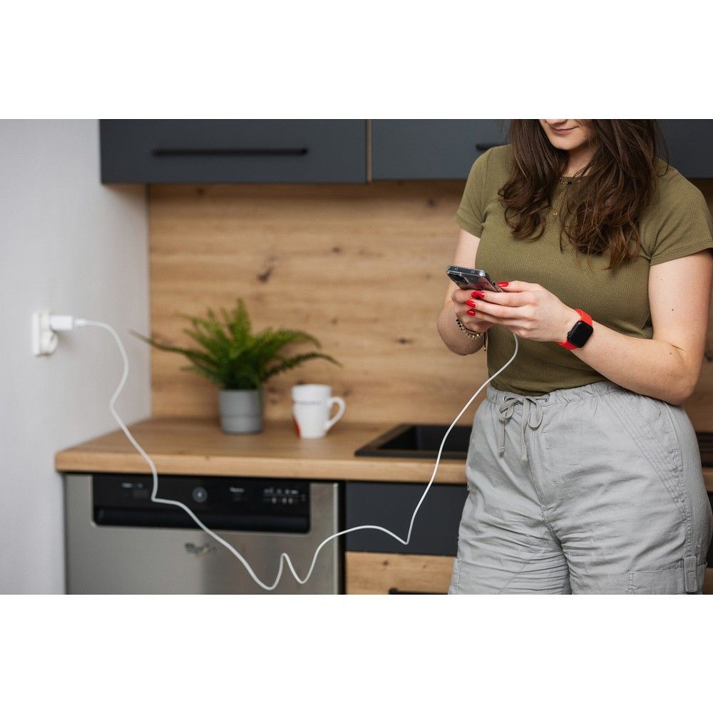 Kabel USB C do USB C Forcell F-Energy QC4.0 PD 5A 100W 2 m C339 biały