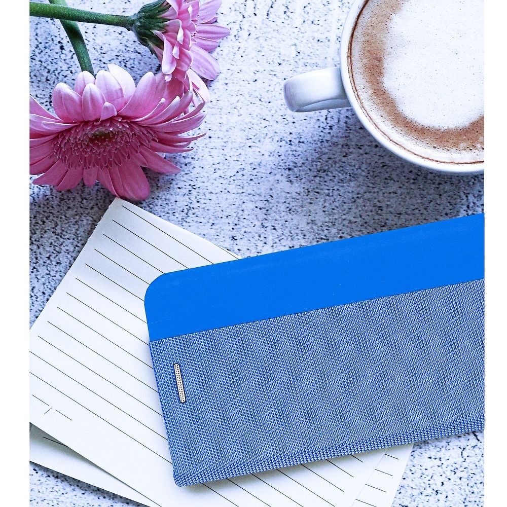 SENSITIVE Book case for SAMSUNG A51 light blue
