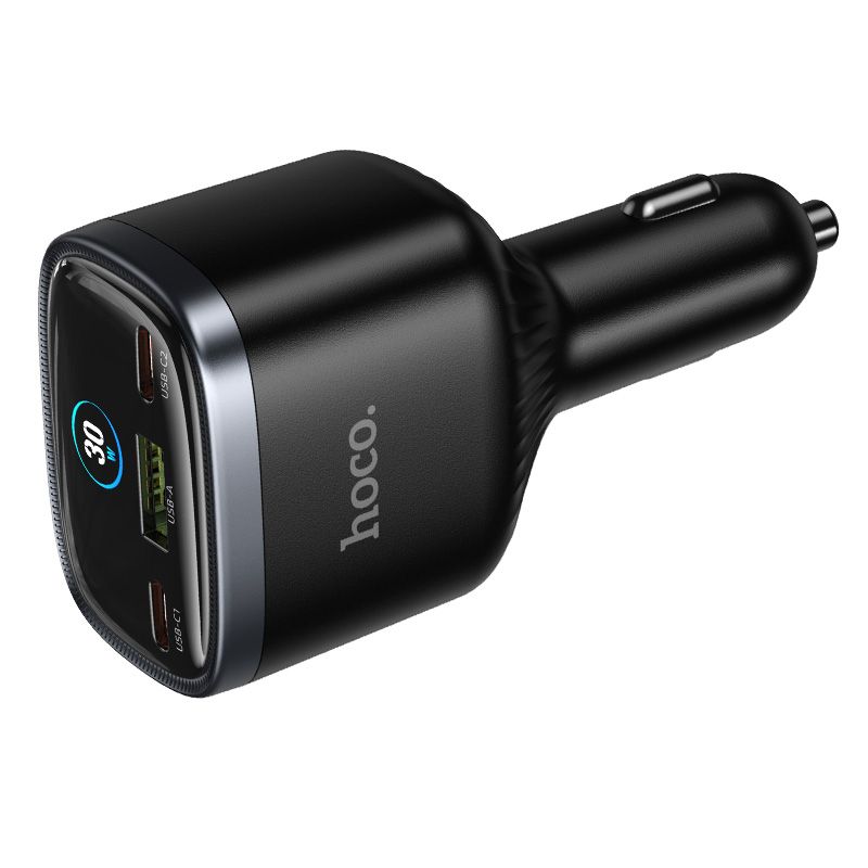 Car charger Hoco USB A + 2xUSB C PD QC3.0 93W Z70 black