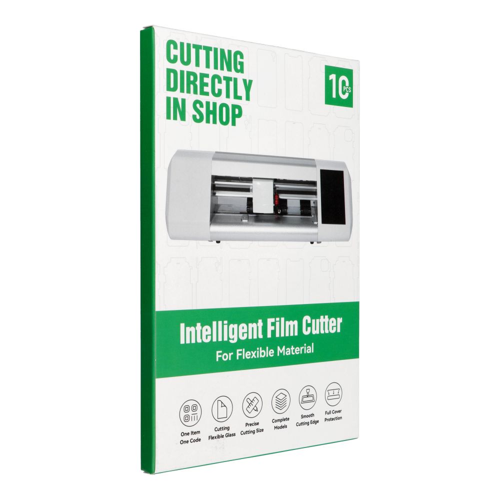 Folia do cięcia do plotera na tył telefonu 180 x 120 mm 10 sztuk - srebrna