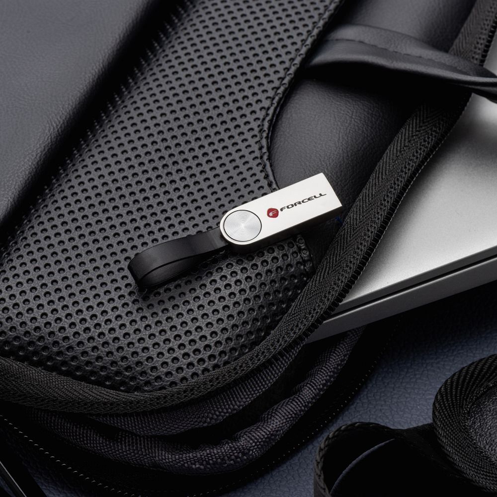 Pendrive 32GB USB 3.2 Gen 1 (USB A) Forcell F-Data Metal srebrny