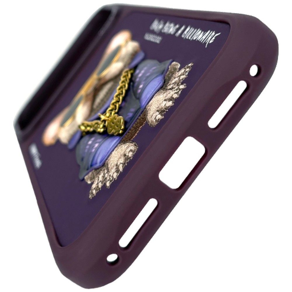 NIMMY case GLASSES COOL DOG for IPHONE 18 Pro Max/17 Pro Max purple