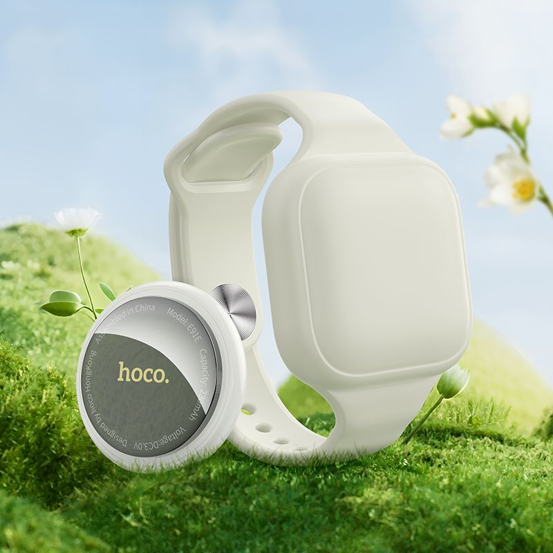 Locator compatible with Apple Find My Hoco E91E bracelet type gray