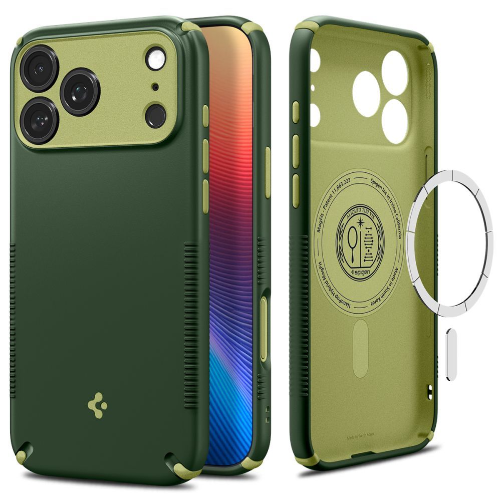 SPIGEN case NANO POP HYBRID compatible with MagSafe for IPHONE 18 Pro Max / 17 Pro Max avo green