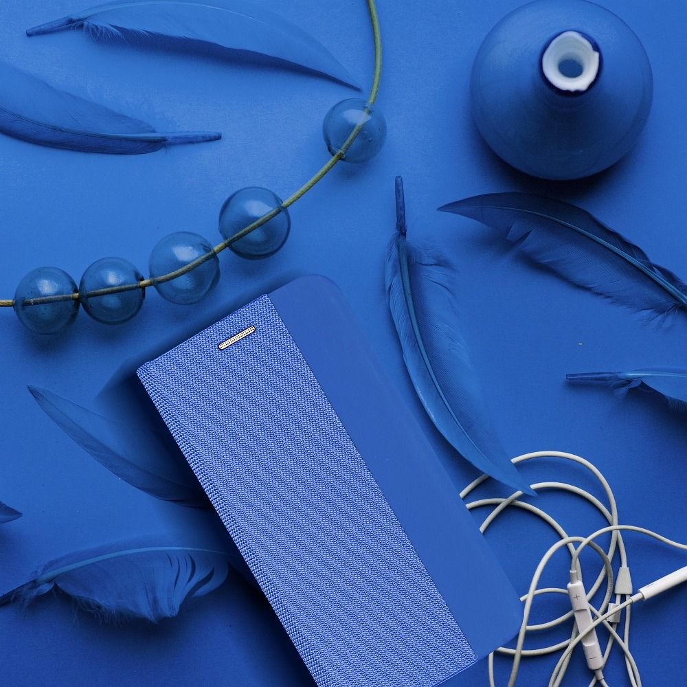 SENSITIVE Book case for SAMSUNG A50 light blue