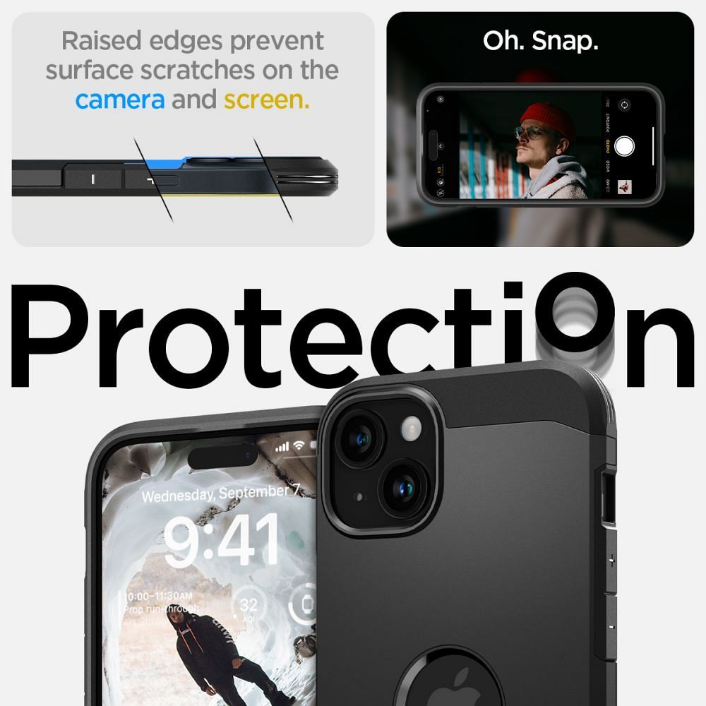 SPIGEN Tough Armor MAG compatible with MagSafe for IPHONE 15 black