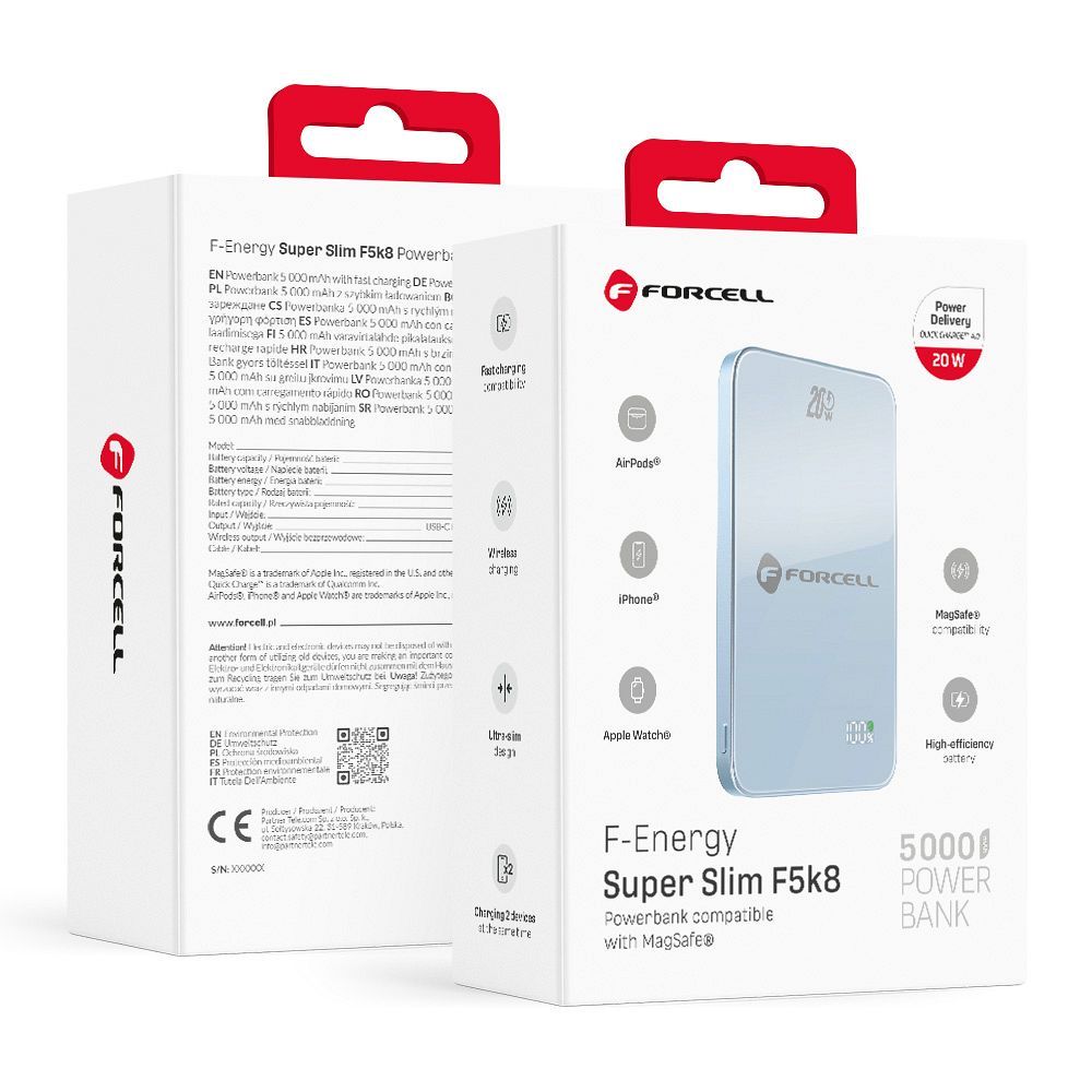 Powerbank compatible with MagSafe Forcell F-Energy