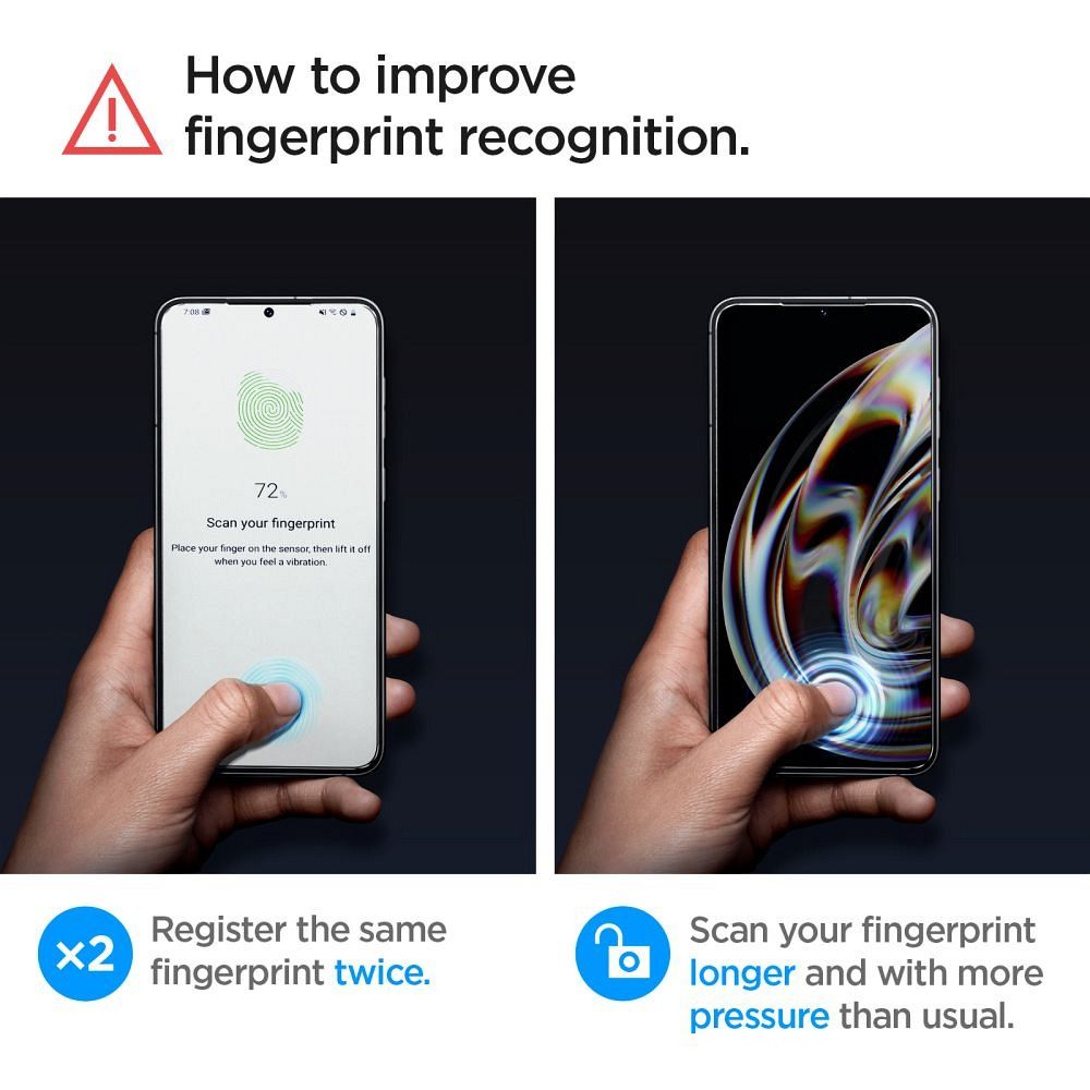SPIGEN szkło hartowane GLAS.TR"EZ FIT" 2-pack do SAMSUNG S23 transparent