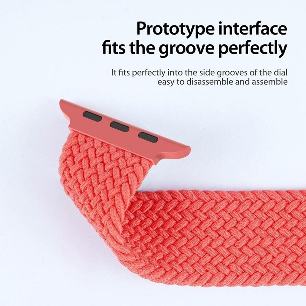 DUX DUCIS pasek MIXTURE PRO pleciony do Apple Watch 38 / 40 / 41 mm guava