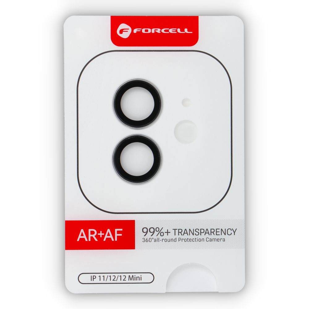 Szkło hartowane Forcell Premium do aparatu - do iPhone 12 / 12 Mini Srebrny