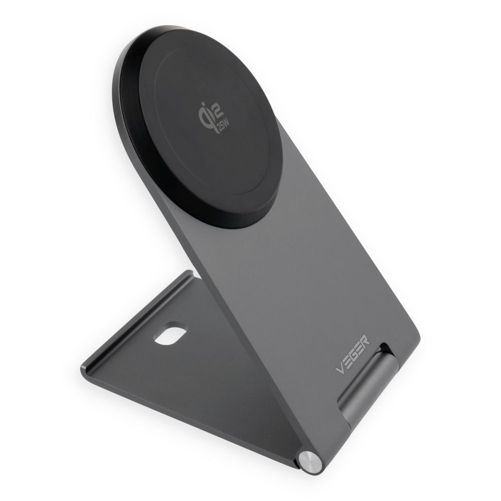 Foldable wireless charger Qi2.2 25W VEGER Q3 Pro black