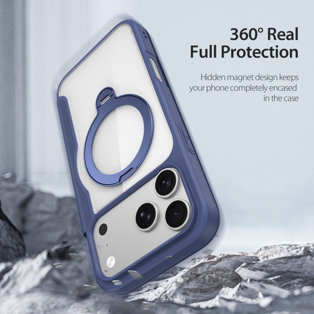 DUX DUCIS case SKIN X PRO compatible with MagSafe for iPhone 18 Pro Max / 17 Pro Max (Open Ring Version) blue