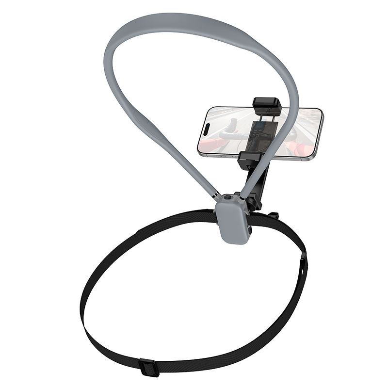 Neck universal phone holder Hoco K30 black gray
