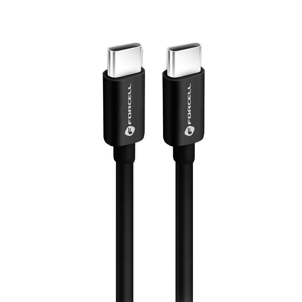 Kabel USB C do USB C Forcell F-Energy QC4.0 PD 3A 60W 1 m C338 czarny