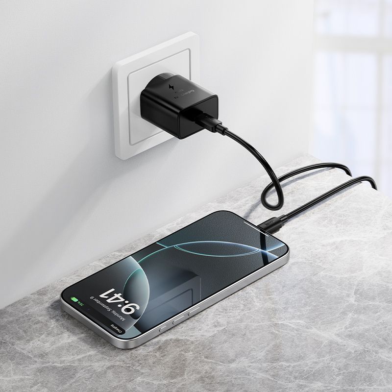 Phone charger Hoco USB C QC PD 25W N76 black