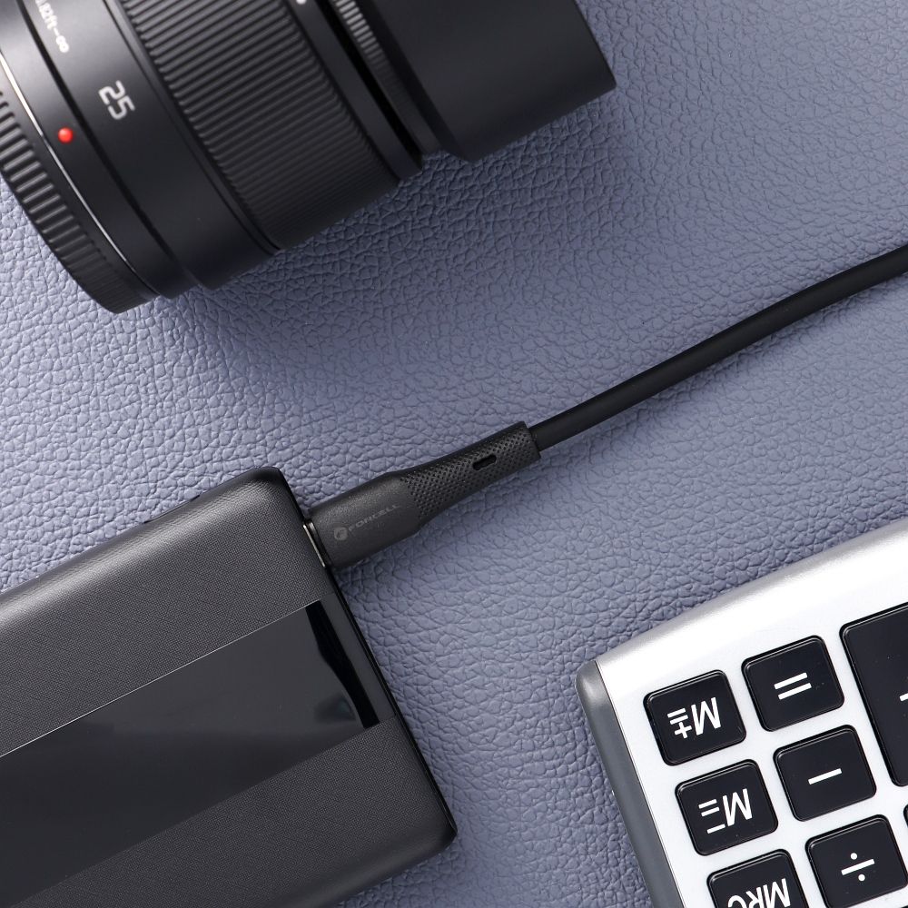 Cable USB C to USB C Forcell F-Energy QC4.0 PD 3A 60W Silicone 1 m C344 black