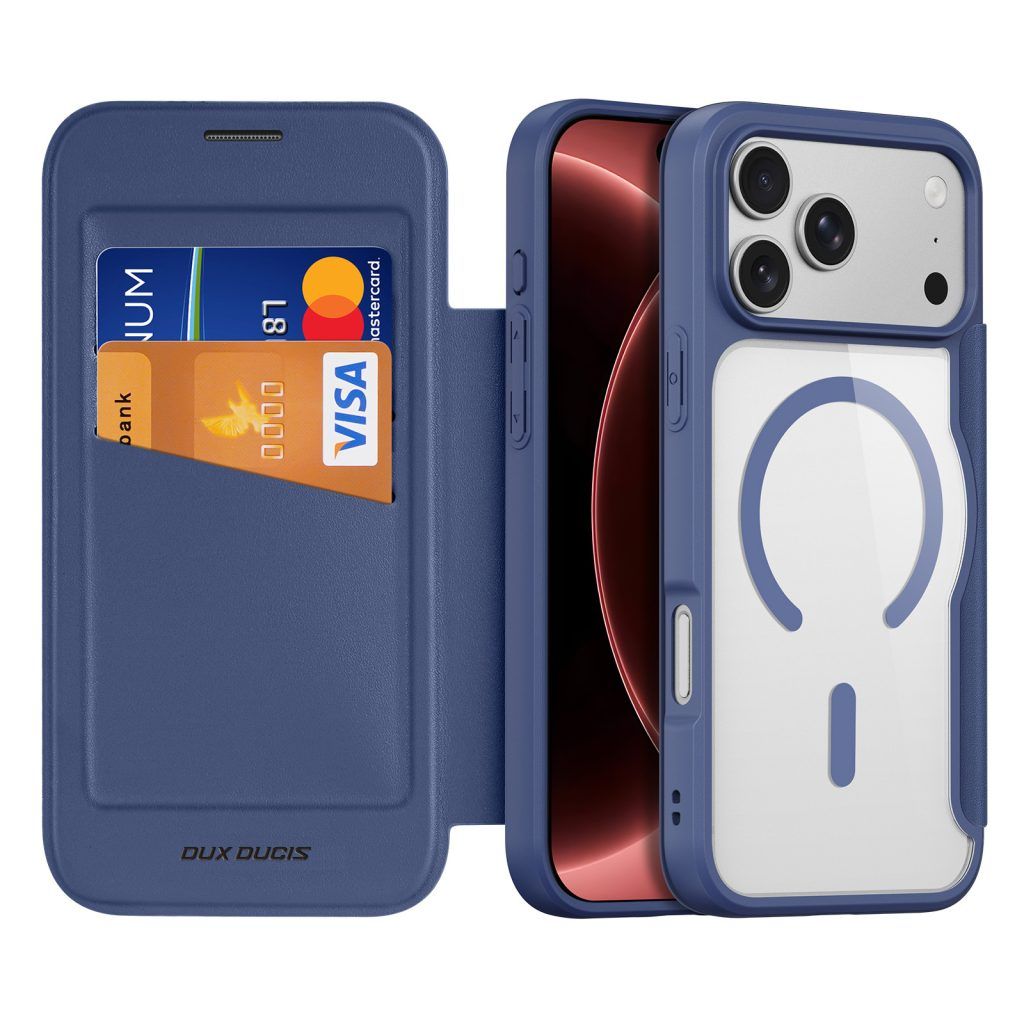 DUX DUCIS case SKIN X PRO compatible with MagSafe for iPhone 18 Pro / 17 Pro (Open Ring Version) blue