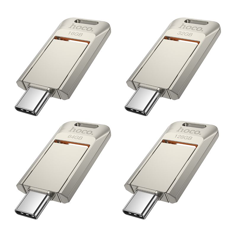 Pendrive 32GB USB 3.0 (USB C) Hoco UD17 nikiel