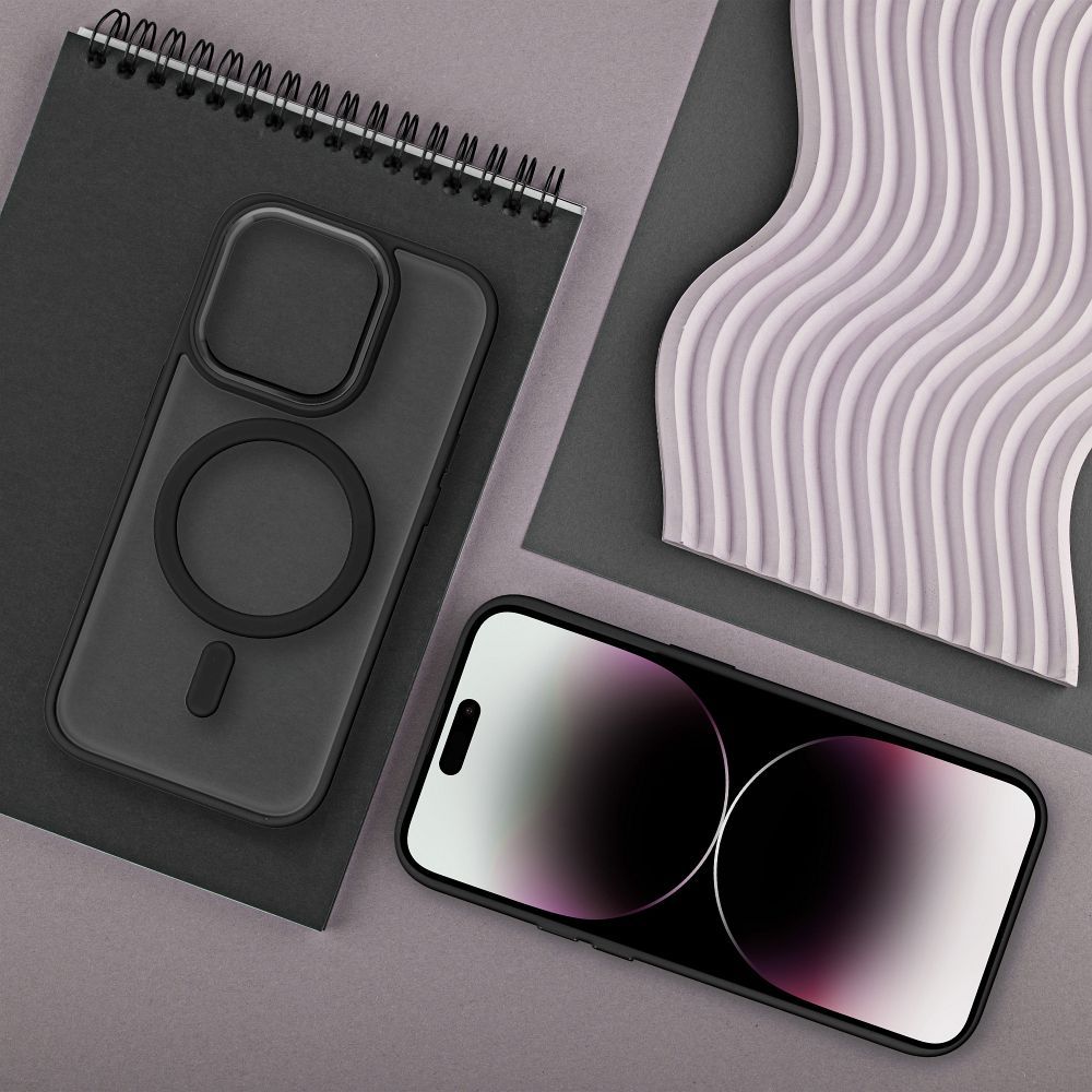 Futerał MATTE MAG COVER kompatybilny z MagSafe do IPHONE 13 Pro Max czarny