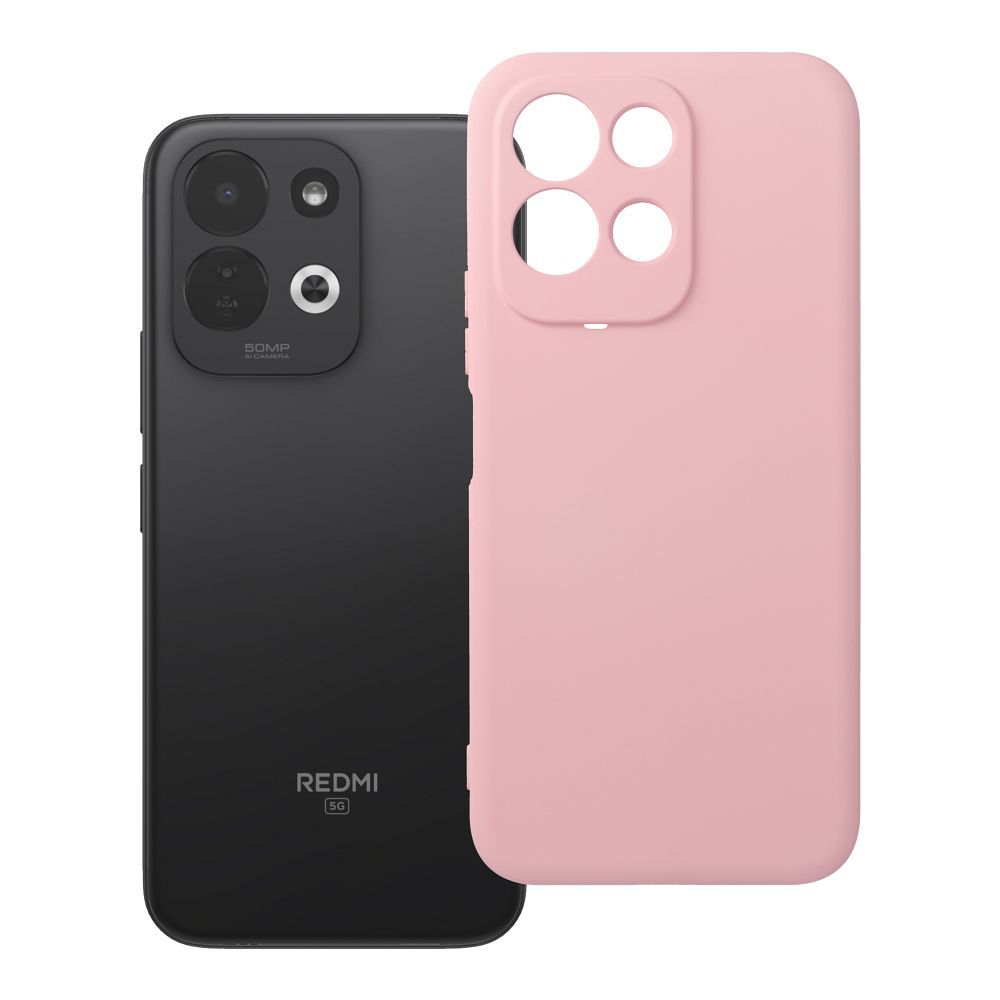 Case for Xiaomi Redmi 17 4G / 5G Silicone powder pink