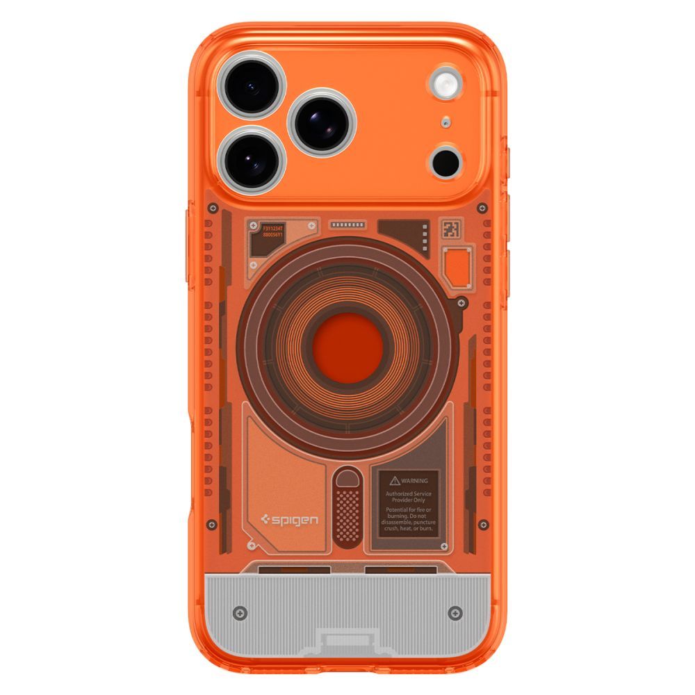 SPIGEN case ULTRA HYBRID compatible with MagSafe for IPHONE 17 Pro/18 Pro c-one tangerine