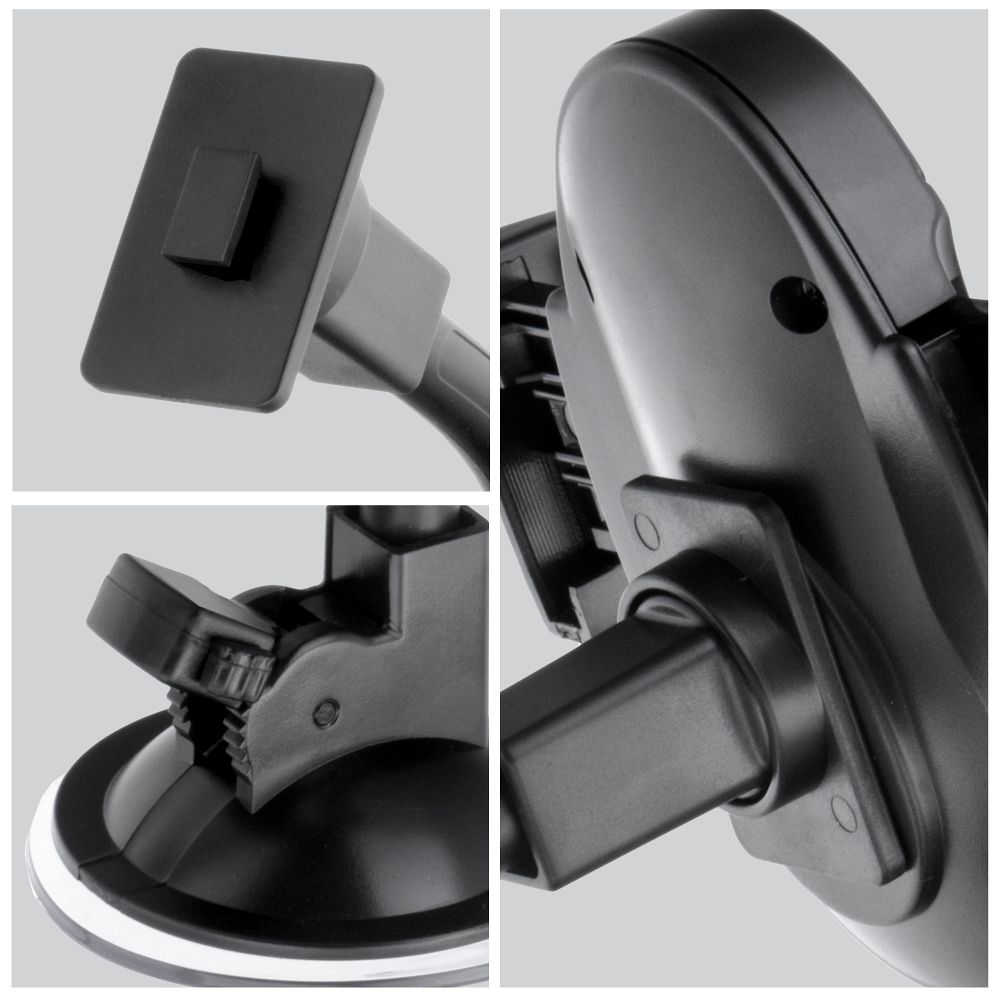 Autodržač FORCELL F-Grip Oval 27cm windshield/dashboard/air vent crni