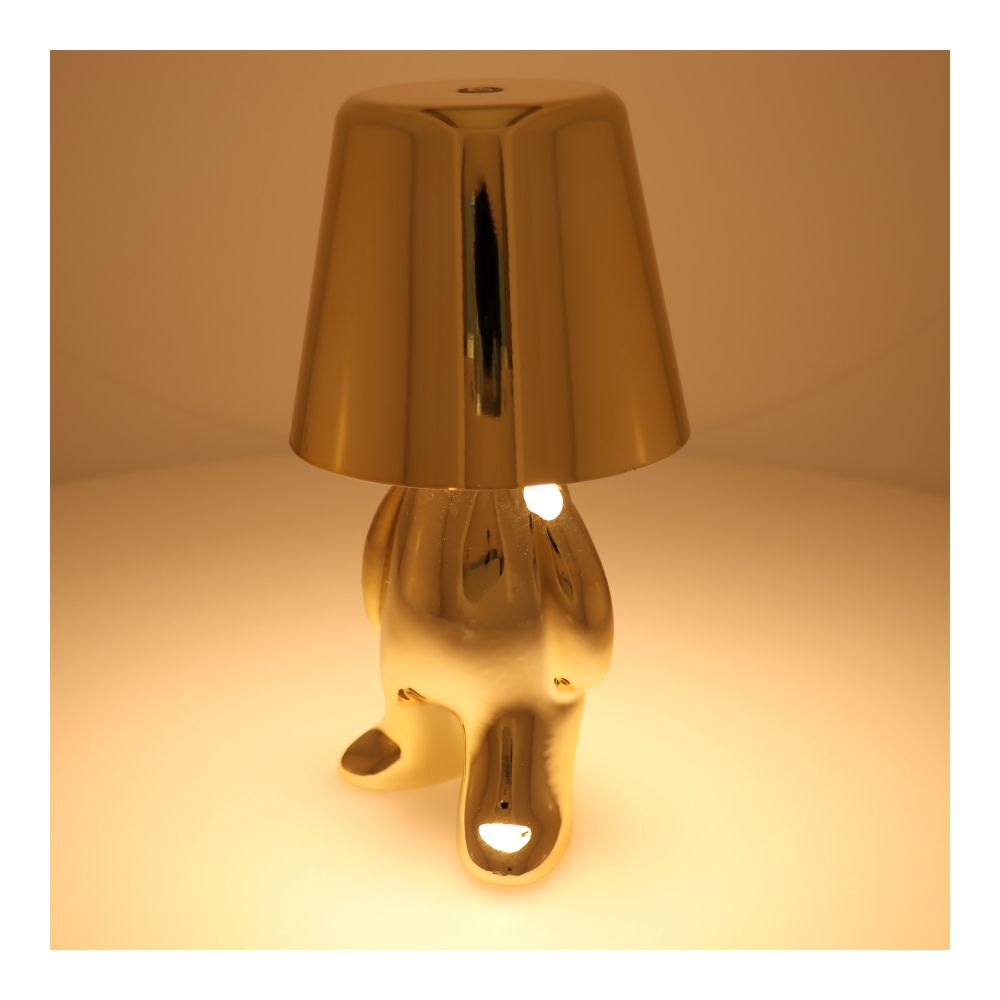 Lampka nocna GOLD MAN Art Deco stojący (wzór 8) MLTL