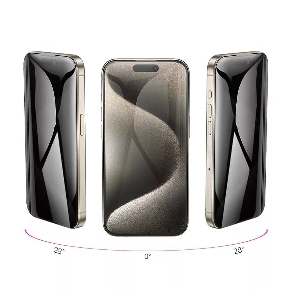 Szkło hartowane do iPhone 15 PLUS 360-degree privacy Hoco