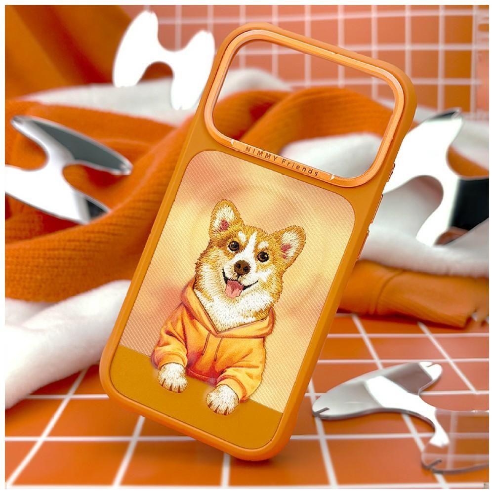 NIMMY case GENTLE PETS SERIES DOG compatible with MagSafe for IPHONE 18 Pro Max/17 Pro Max orange