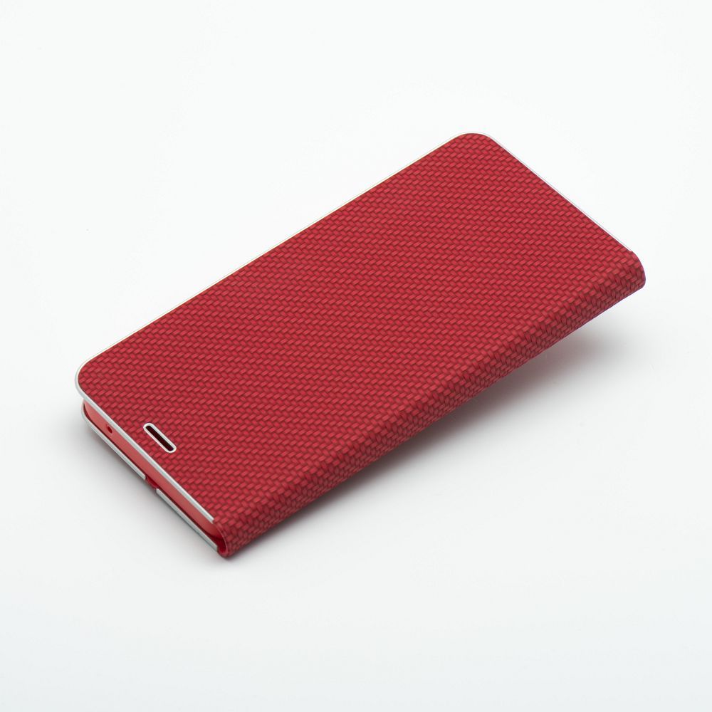 Flip case for Samsung A56 5G Luna Book Carbon red