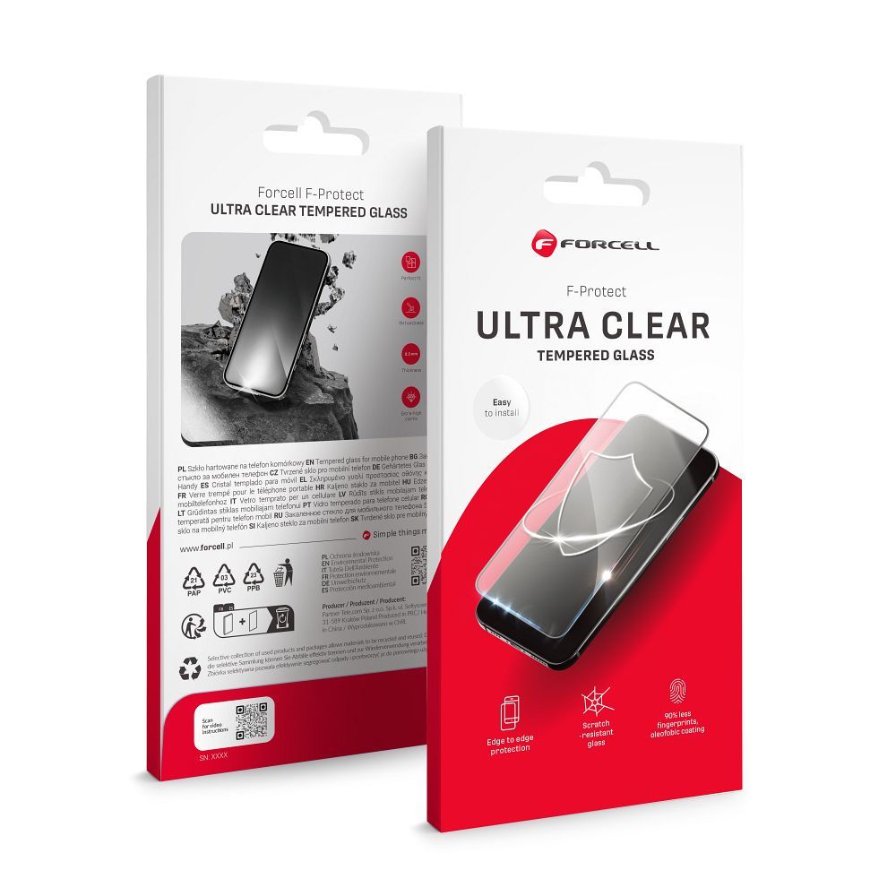 Tempered glass to Samsung S25 ULTRA Forcell Ultra Clear Glass black