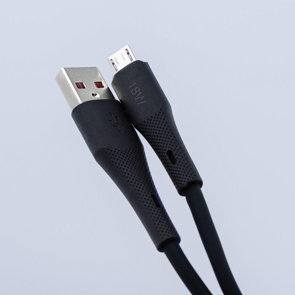 Kabel USB A do Lightning Forcell F-Energy 2,4A 12W Silicone 1 m C343 czarny