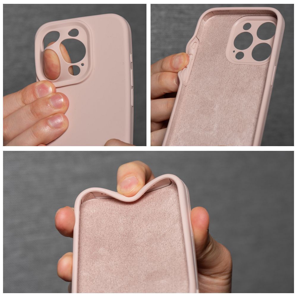 Case for iPhone 18 Pro / 17 Pro Silicone 2mm (camera protection) powder pink