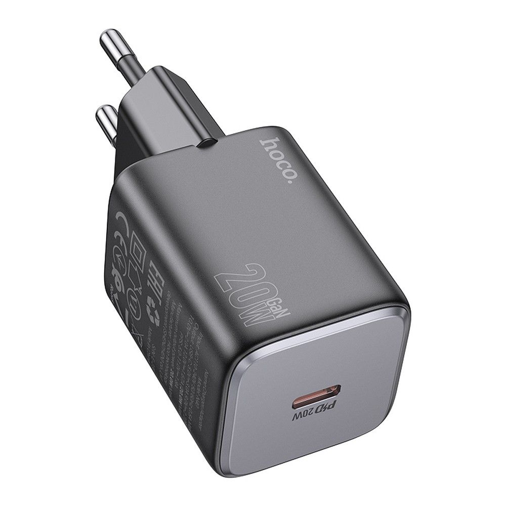 Adapter HOCO N40 Type C QC PD 20W crni