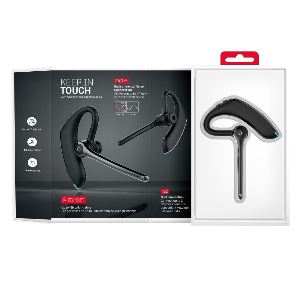 Bluetooth slušalica FORCELL Orion Plus Wireless mono headset crna