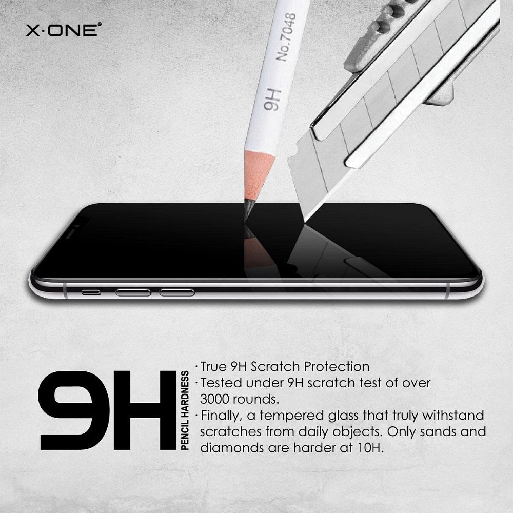 X-ONE Full Cover Extra Strong Matte - for iPhone 15 Pro tempered glass 9H
