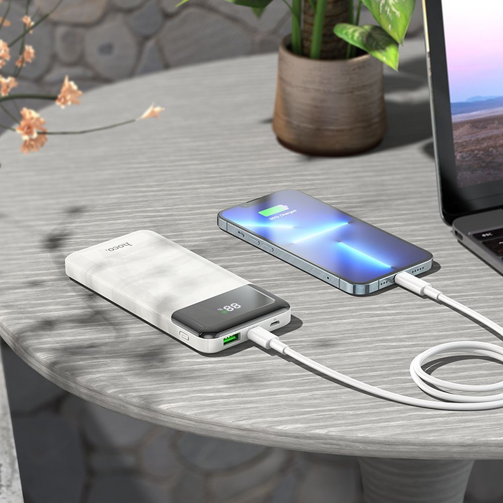 Powerbank Hoco 10000 mAh QC3.0 PD 3A 20W J102 white
