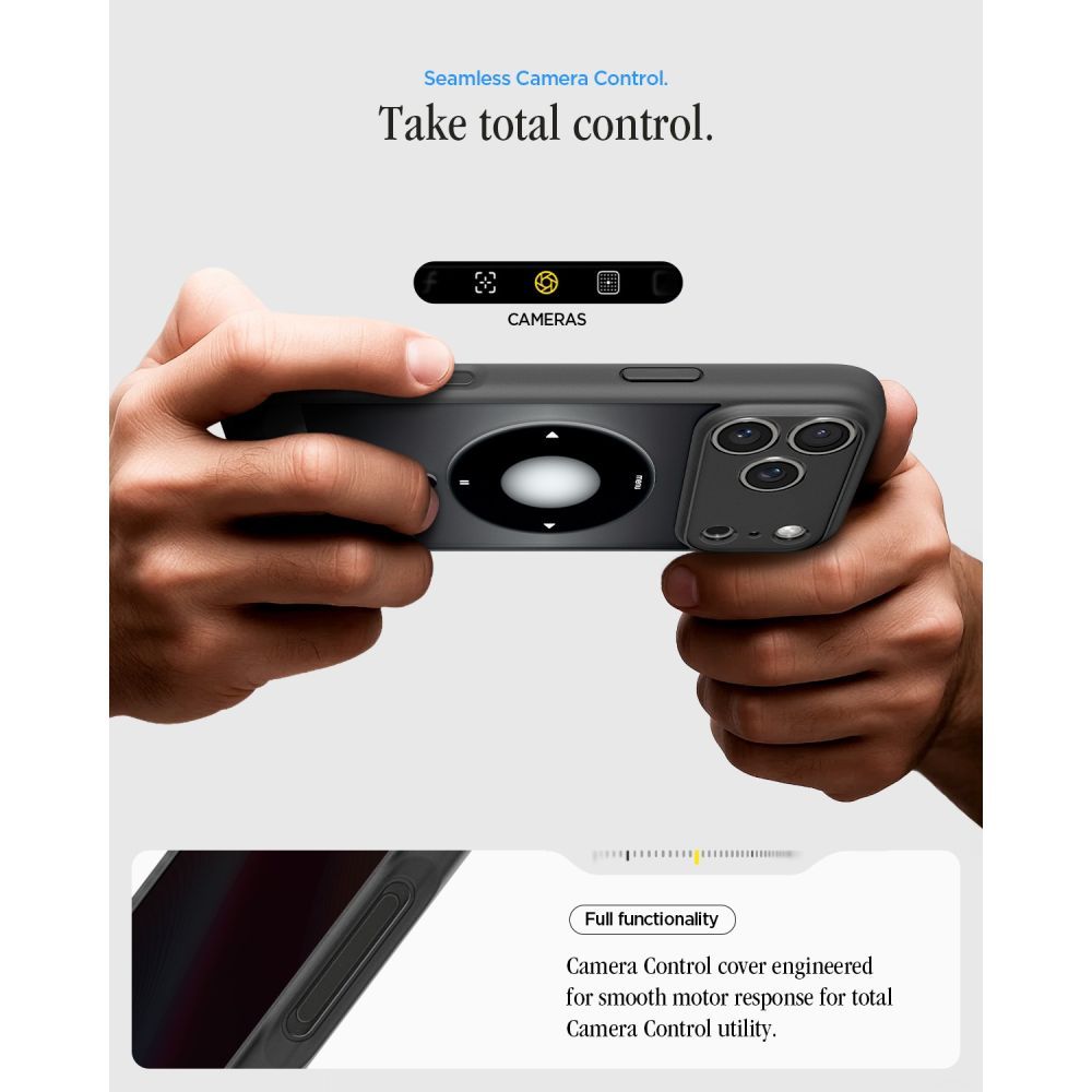 SPIGEN case ULTRA HYBRID compatible with MagSafe for IPHONE 17 Pro/18 Pro classic black