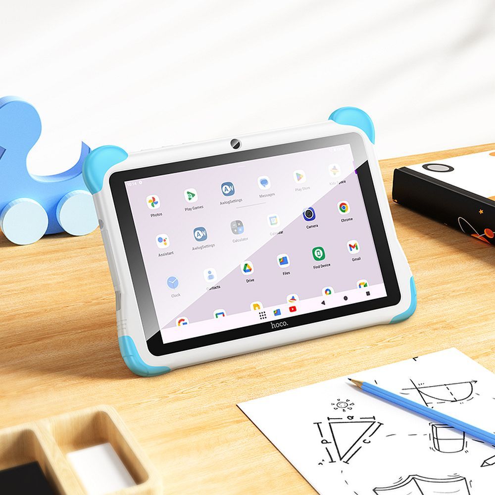 Tablet dla dzieci 8,0" 3GB/32GB Hoco HD Wi-Fi Android 14 HI10 niebieski