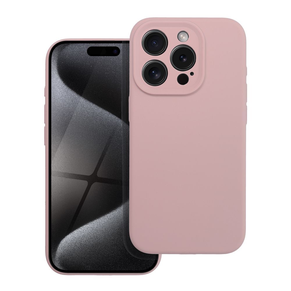 Case for iPhone 18 Pro / 17 Pro Silicone 2mm (camera protection) compatible with MagSafe powder pink
