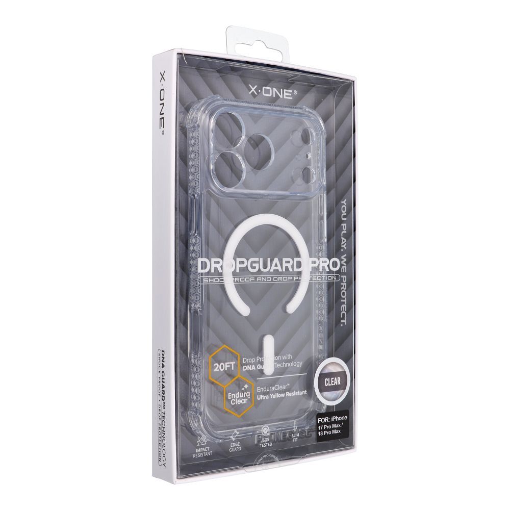 X-ONE Dropguard Pro compatible with MagSafe for iPhone 18 Pro Max / 17 Pro Max transparent