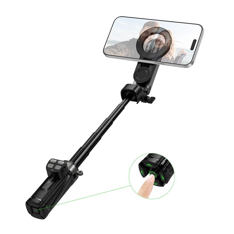 Live stand Hoco with magnetic and universal hilder with remote control K27 PRO czarny